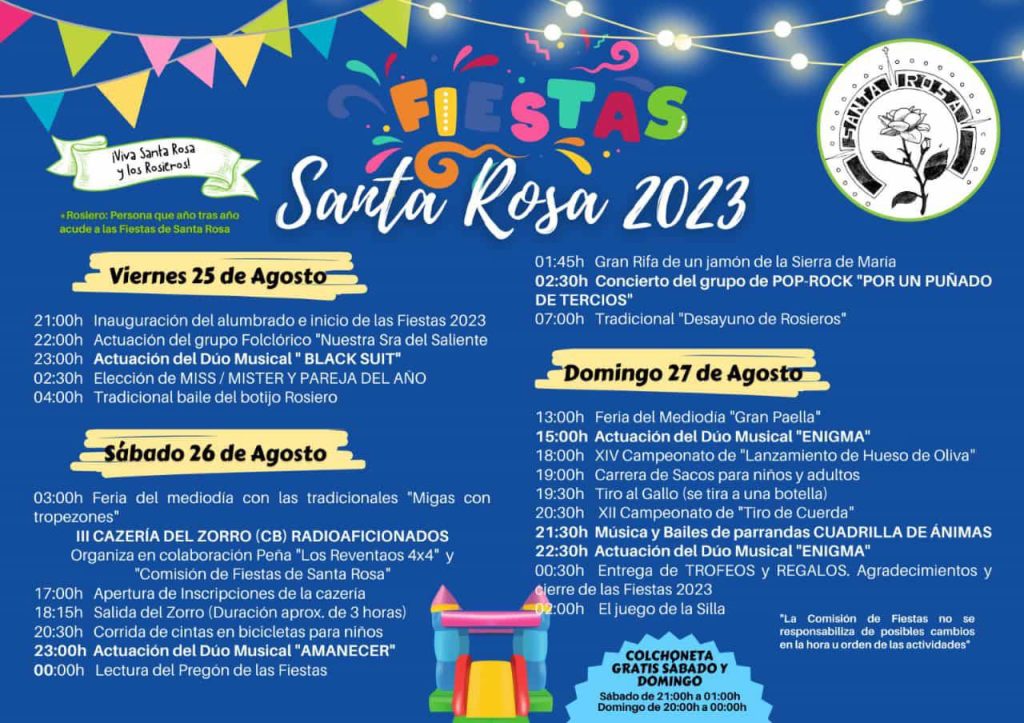 Santa Rosa Festivities 2023